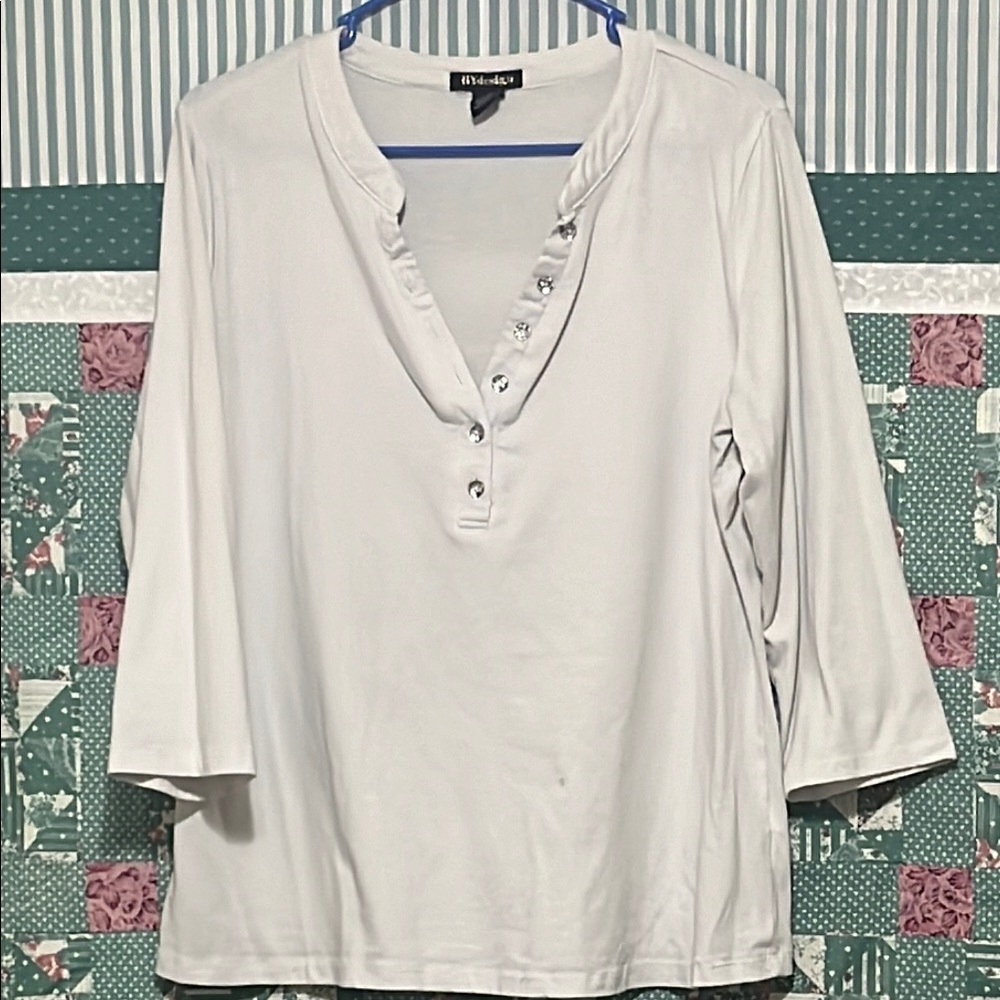 White Alfred Dunner Women's Top
